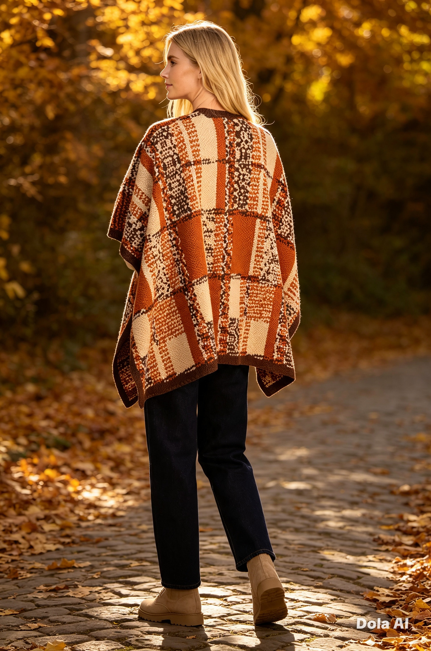 Chunky Soft Knit Cardigan/ Poncho One Size 10 to 20