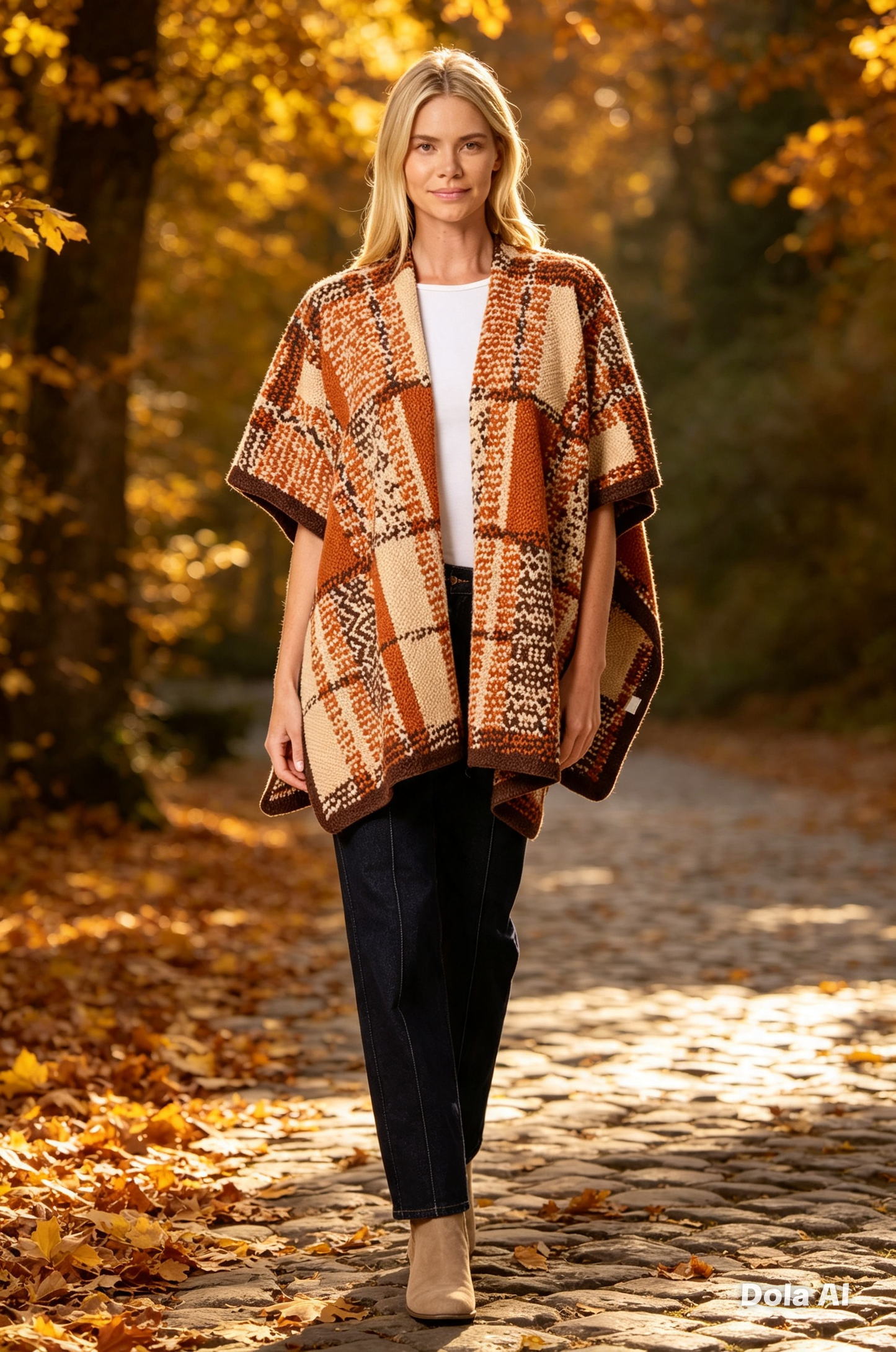 Chunky Soft Knit Cardigan/ Poncho One Size 10 to 20