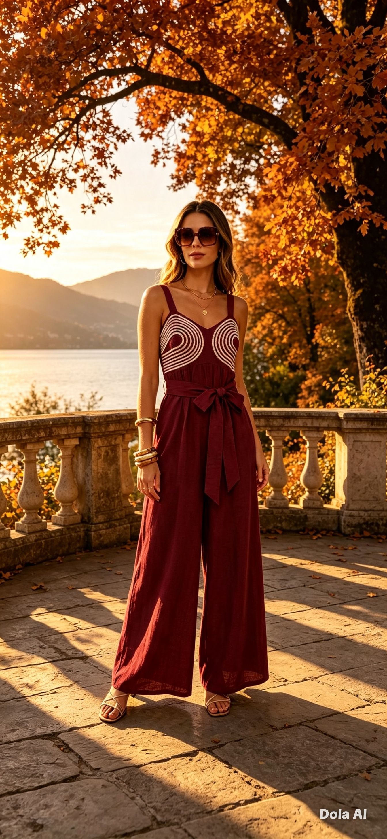 Berry Detail Jumpsuit One Size 8-14
